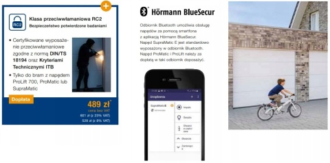 Garage Door 2315 × 1900 Hörmann RenoMatic Sectional – Various Colours