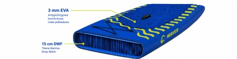 DESKA SUP 350CM POMPOWANA STAND UP PADDLE ZESTAW WIOSŁO SIEDZISKO AKCESORIA