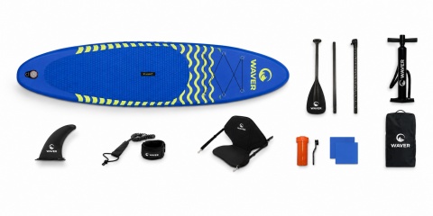 DESKA SUP 350CM POMPOWANA STAND UP PADDLE ZESTAW WIOSŁO SIEDZISKO AKCESORIA