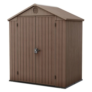 Domek narzędziowy Darwin 6x6 brązowy z podłogą 190x183 cm Kompozyt