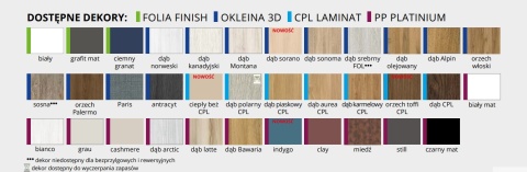 Drzwi Bezprzylgowe Pełne z Ościeżnicą Regulowaną Kolory