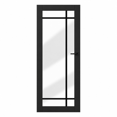 Drzwi Szklane Bezprzylgowe LOFT 30 z Ościeżnicą Regulowaną |Różne kolory