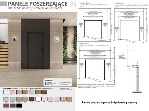 Drzwi Selva Laco Wewnątrzklatkowe wejściowe do mieszkań z ościeżnicą Zestaw 32dB/40dB