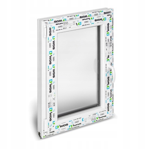 Okno PCV Plastikowe Typowe 2 Szybowe Białe 865 x 1435