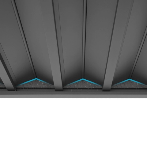 Pergola Tarasowa Deluxe 111 ORIGAMI 3 x 4 m Aluminiowa z Przesuwnymi Lamelami Antracyt