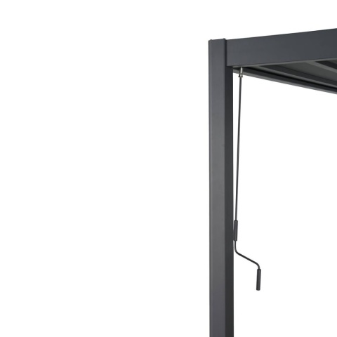 Pergola Tarasowa Deluxe 111 ORIGAMI 3 x 4 m Aluminiowa z Przesuwnymi Lamelami Antracyt