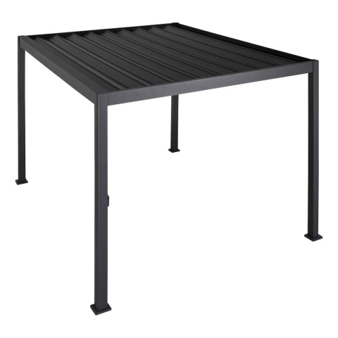 Pergola Tarasowa Deluxe 111 ORIGAMI 3 x 4 m Aluminiowa z Przesuwnymi Lamelami Antracyt