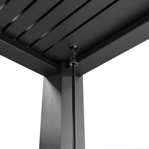 Pergola Tarasowa Deluxe 111 ORIGAMI 3 x 4 m Aluminiowa z Przesuwnymi Lamelami Antracyt