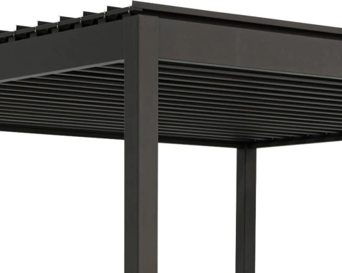 Pergola aluminiowa 3 x 3,6m wolnostojąca tarasowa MIRADOR Basic 88 Antracyt