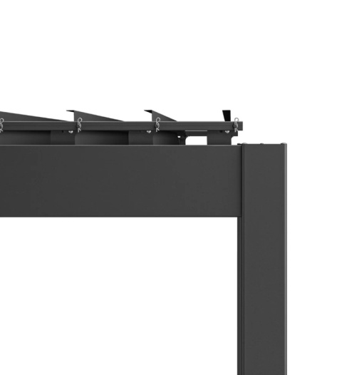 Pergola aluminiowa 3 x 3,6m wolnostojąca tarasowa MIRADOR Basic 88 Antracyt