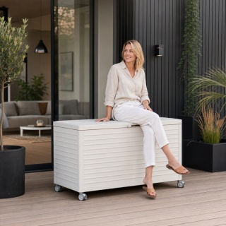 Skrzynia Ogrodowa Aluminiowa Mirador Premium H 507 L Grau Trwała i Wodoodporna