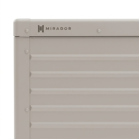 Skrzynia Ogrodowa Aluminiowa Mirador Premium H 662 L Grau Trwała i Wodoodporna