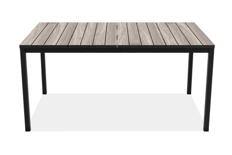 Stół Ogrodowy Jadalniany na Taras DECO PORTO NOVA 160 Black + Storm Grey - Tworzywo sztuczne