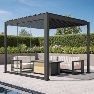 Glass Sliding Door 4m for Mirador Deluxe and Premium 111 pergola