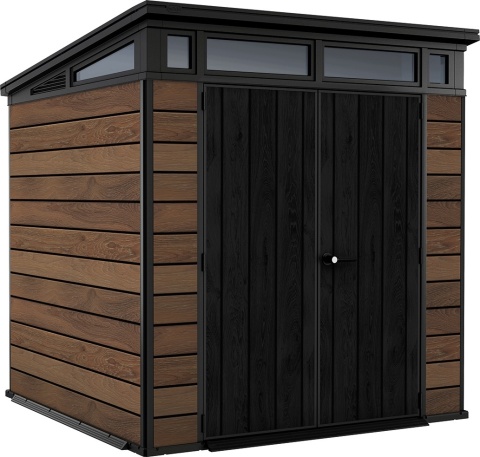 Zahradní dům Nástroje 280x290 Velký s podlahou Brown skladování