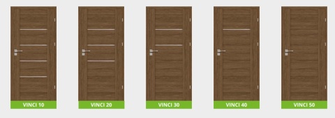 Drzwi Vinci Bezprzylgowe Ramowe | Z ościeżnicą | Różne kolory | Wewnętrzne | Modele