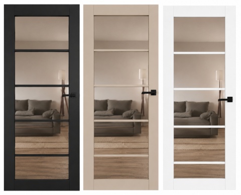 Drzwi Loftowe Bezprzylgowe LOFT 80 z Ościeżnicą Stałą
