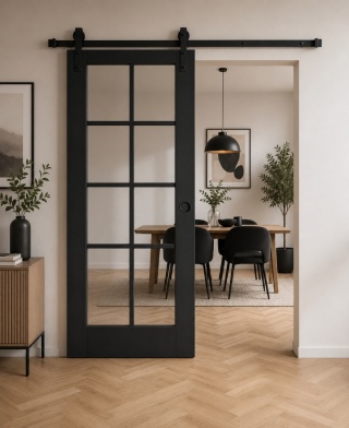 Drzwi Przesuwne LOFT 20 Szklone Szpros z Systemem Przesuwnym