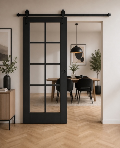 Drzwi Przesuwne LOFT 20 Szklone Szpros z Systemem Przesuwnym