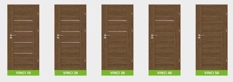 Drzwi Rewersyjne Vinci H200 | Różne kolory | z Ościeżnicą Regulowaną | Solidne | Ramowe | Odwrotna przylga