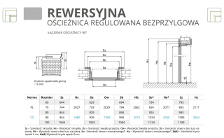 Drzwi Rewersyjne Prix H200 | Różne kolory | z Ościeżnicą Regulowaną | Solidne | Ramowe | Odwrotna przylga
