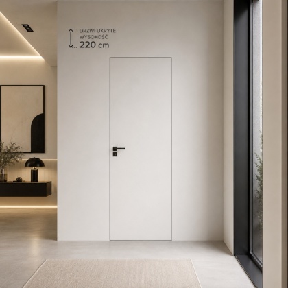 Drzwi Ukryte Sara Pro H220 z ośćieżnicą niewidoczną | Wysokość 220cm | Kolory