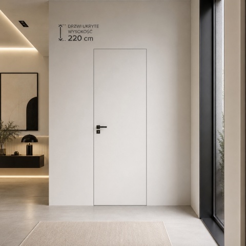 Drzwi Ukryte Sara Pro H220 z ośćieżnicą niewidoczną | Wysokość 220cm | Kolory