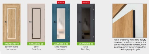 Drzwi Varadero Bezprzylgowe H200 | Różne kolory | z Ościeżnicą | Solidne | Ramowe | Modele