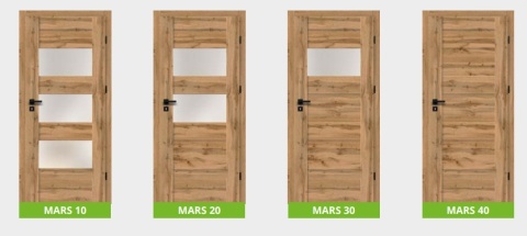 Drzwi Mars Bezprzylgowe Ramowe | Z ościeżnicą | Różne kolory | Wewnętrzne | Modele