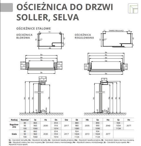 Drzwi Wejściowe Soller Pełne Wewnątrzklatkowe z ościeżnicą